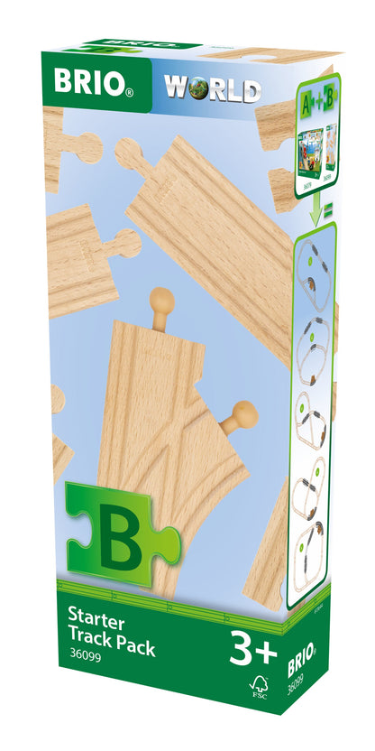 BRIO - Starter Track Pack 12 Pieces