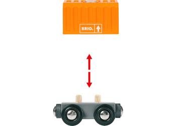 BRIO - Three-Wagon Cargo Train 7 Pieces