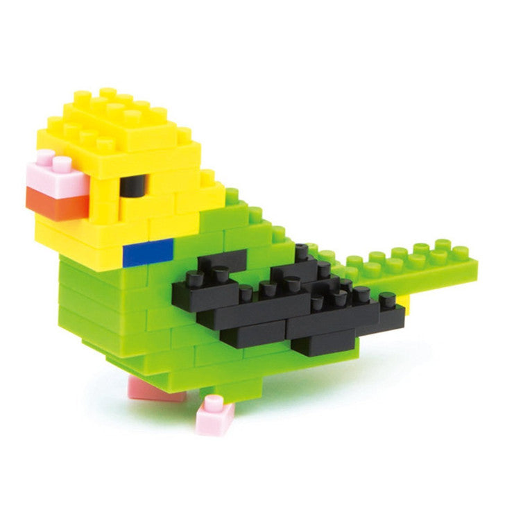 Nanoblocks - Budgerigar Green Opaline - Discontinued - Good Games