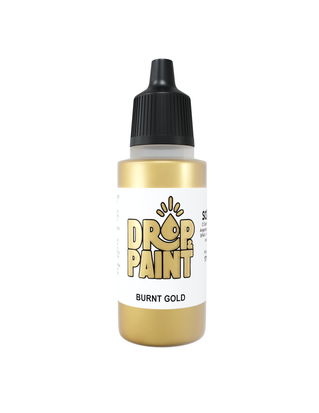 Scale 75 Drop and Paints Acrylic Paint 17ml - Burnt Gold - Good Games