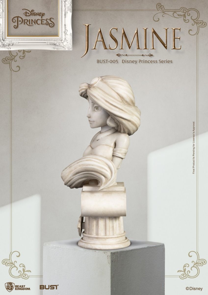 Jasmine Bust BUST-005 Disney Princess Series white marble statue