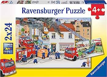 Ravensburger - Busy Fire Brigade - 2x24 Piece Jigsaw - Good Games