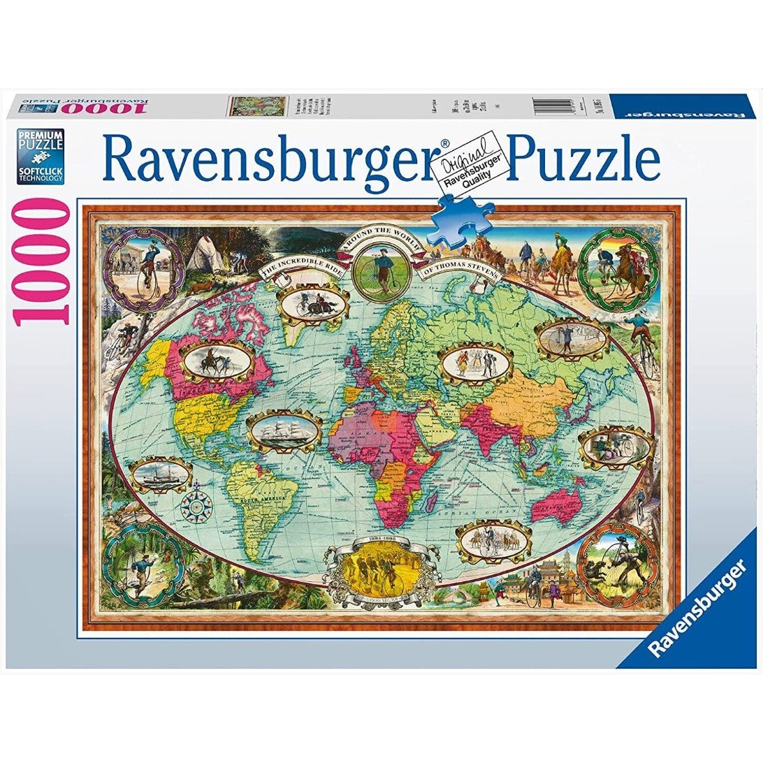 Ravensburger - Around The World By Bike 1000 Piece Jigsaw - Good Games