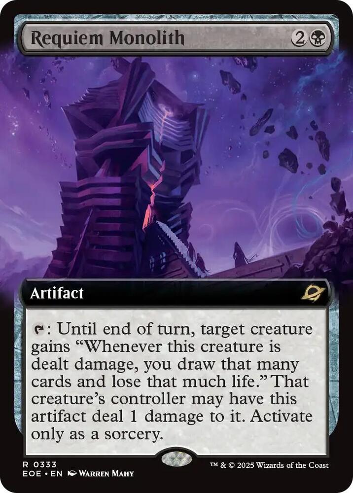 Requiem Monolith  333/276 (Edge of Eternities)  - Extended Art