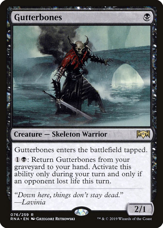 Gutterbones 76/259 (Ravnica Allegiance) 