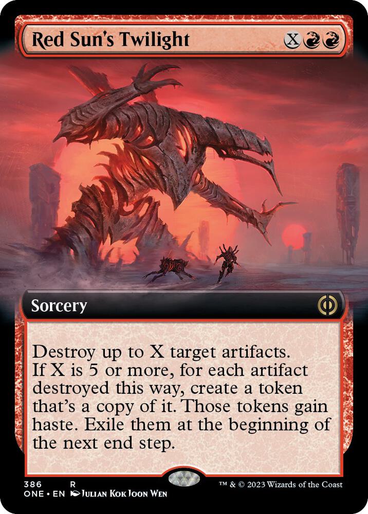 Red Sun's Twilight 386 (Phyrexia: All Will Be One)  - Extended Art Foil