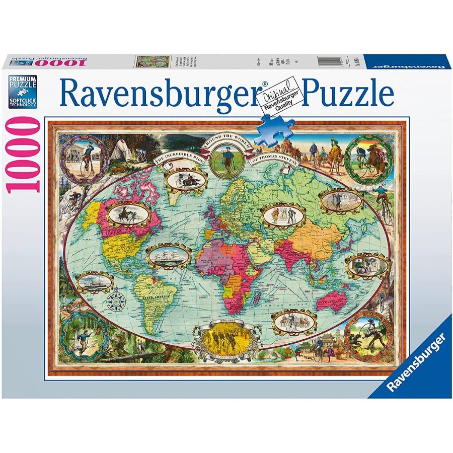 Ravensburger - Around The World By Bike 1000 Piece Jigsaw - Good Games