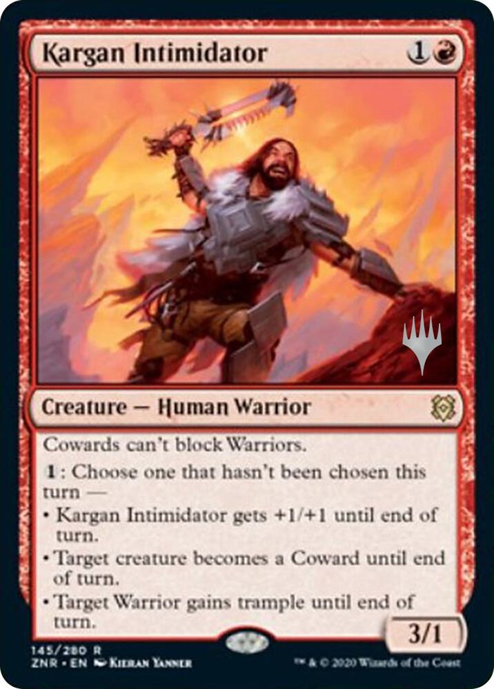 Kargan Intimidator 145 (Promo Pack: Zendikar Rising) 