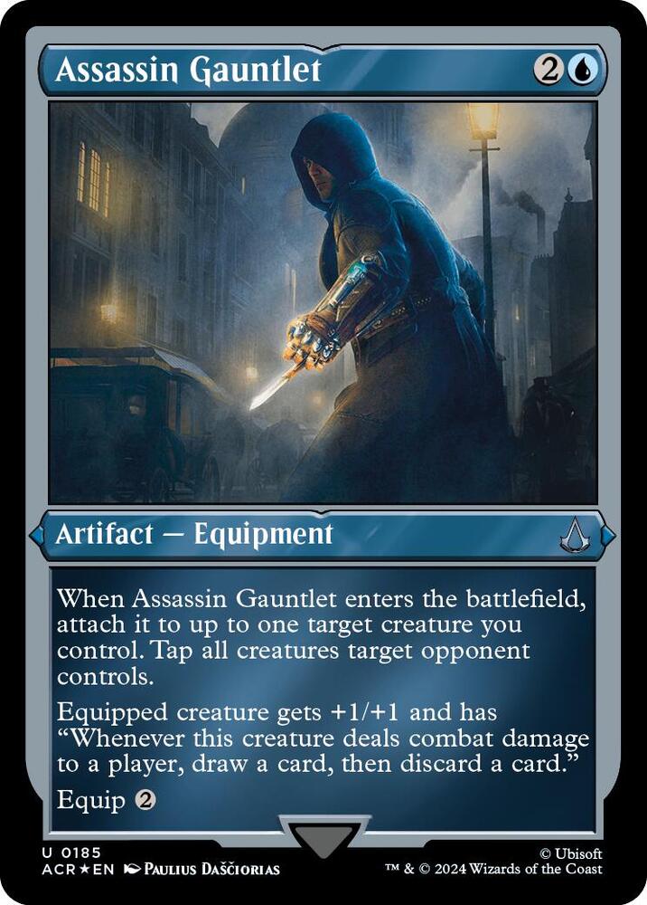 Assassin Gauntlet 185 (Universes Beyond: Assassin's Creed)  - Etched Foil
