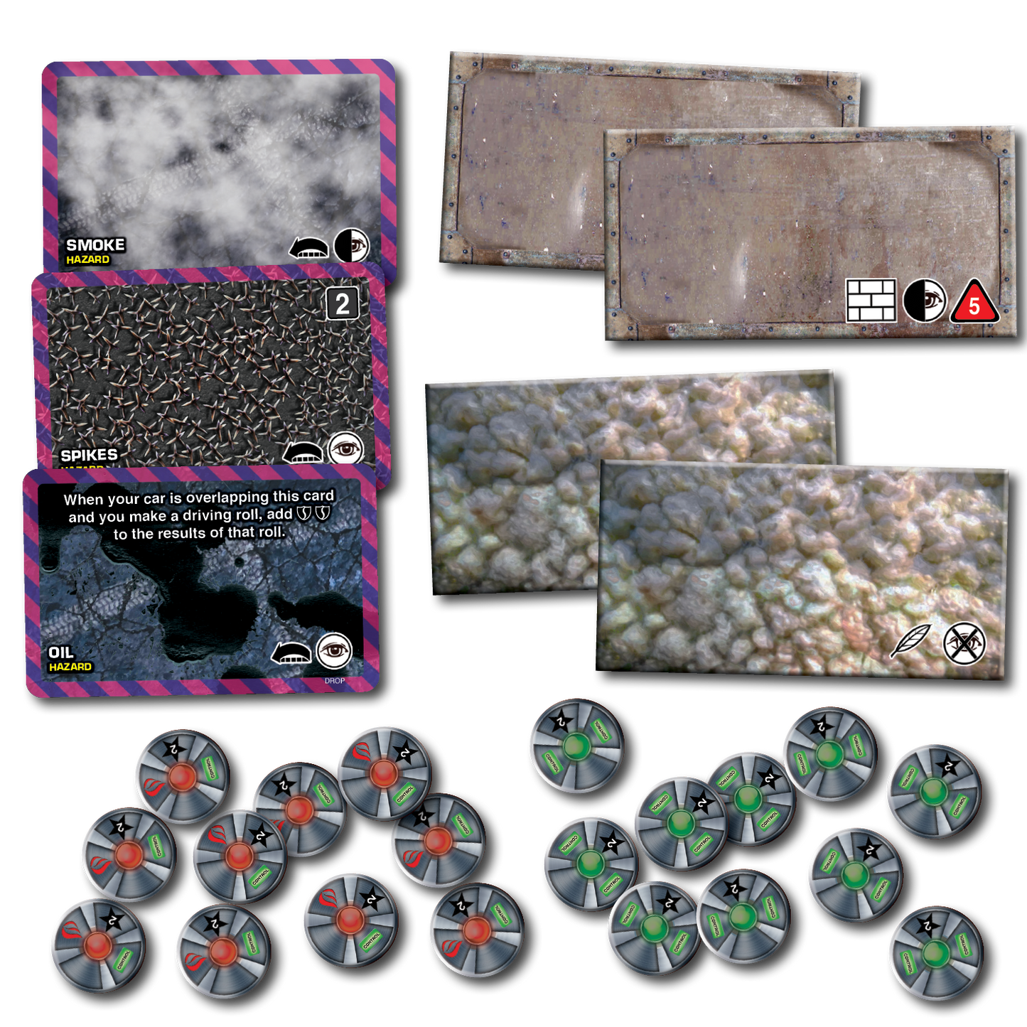 Car Wars Dropped Weapons Pack tokens set