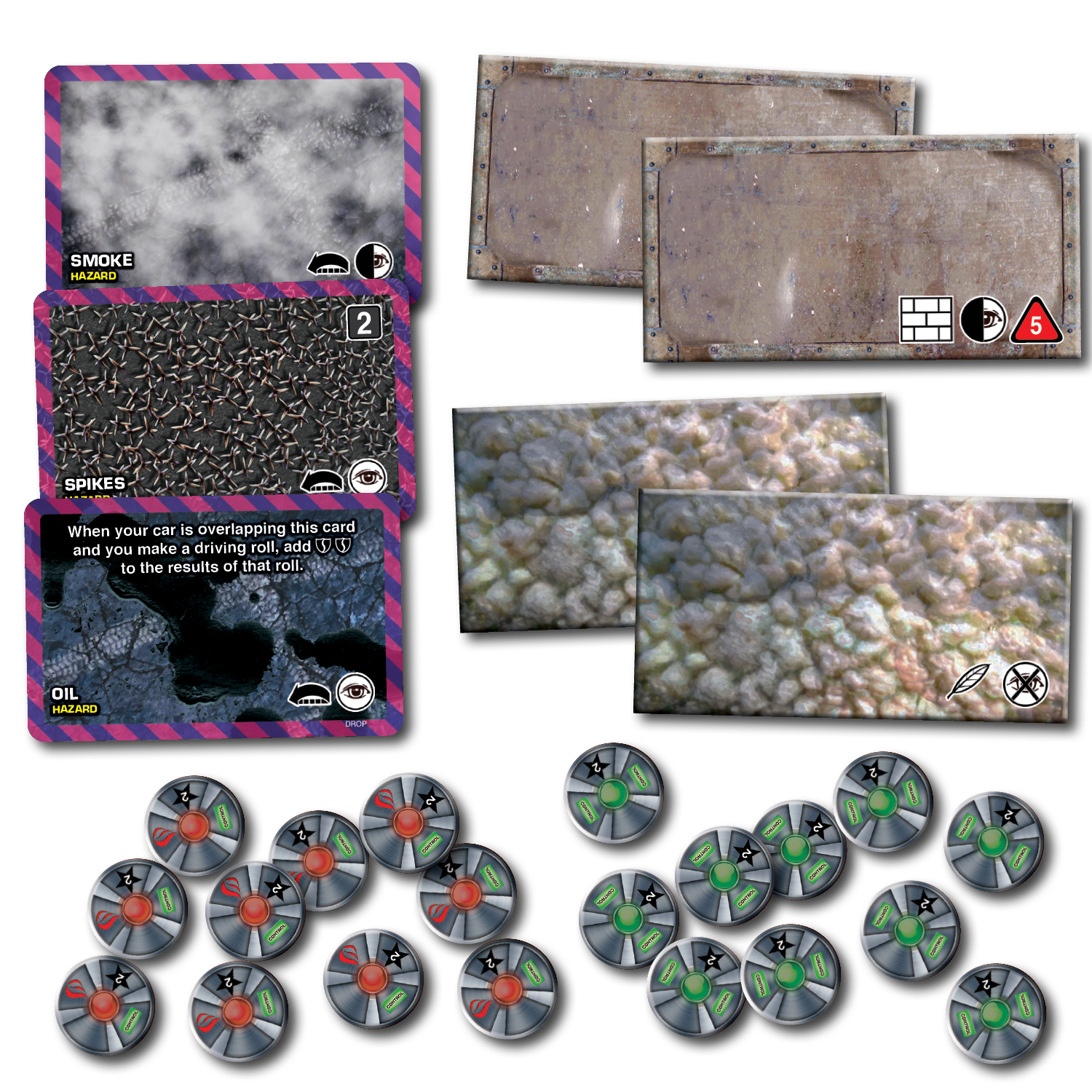 Car Wars Dropped Weapons Pack tokens set