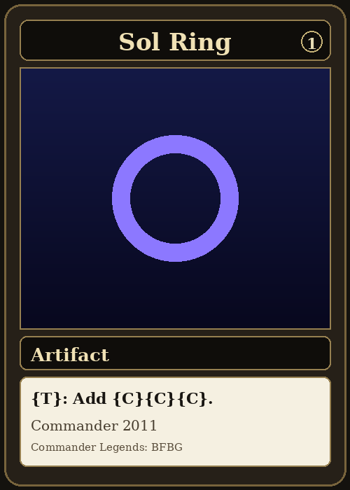 [PD-TEST] Sol Ring [Commander 2011]