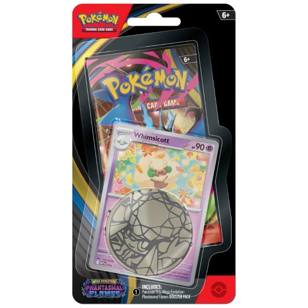Pokemon TCG Phantasmal Flames Checklane Blister - Whimsicott (Preorder)