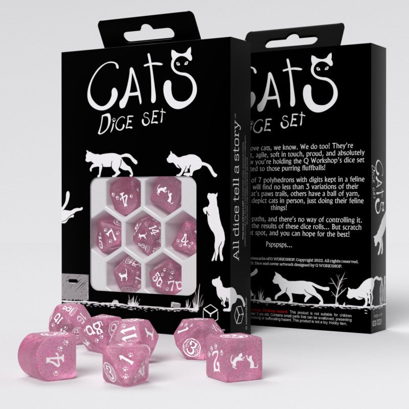 Q Workshop - Cats Dice Set - Daisy Dice Set 7 - Good Games