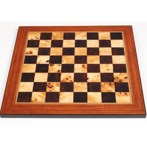Dal Rossi Chess Board Walnut Gloss Finish 50cm - Good Games