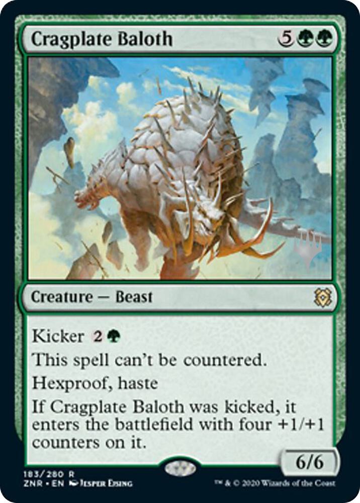 Cragplate Baloth 183 (Promo Pack: Zendikar Rising)  - Foil