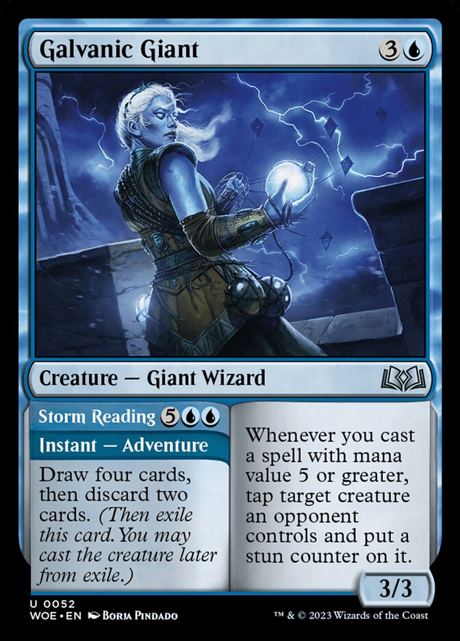 Galvanic Giant // Storm Reading 52 (Wilds of Eldraine) 