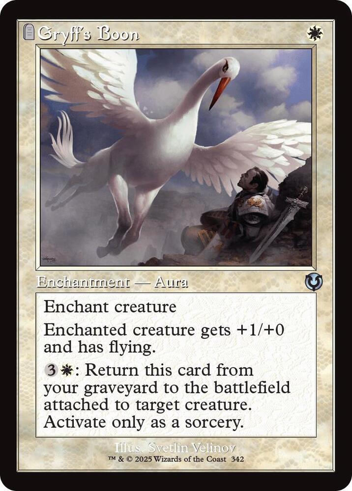 Gryffs Boon 342/287 (Innistrad Remastered)  - Retro
