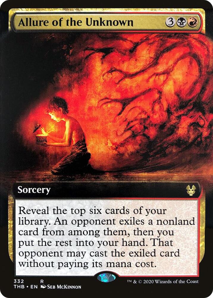 Allure of the Unknown 332/254 (Theros Beyond Death)  - Extended Art Foil