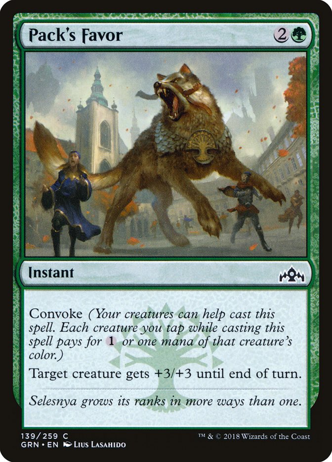 Pack's Favor 139/259 (Guilds of Ravnica) 