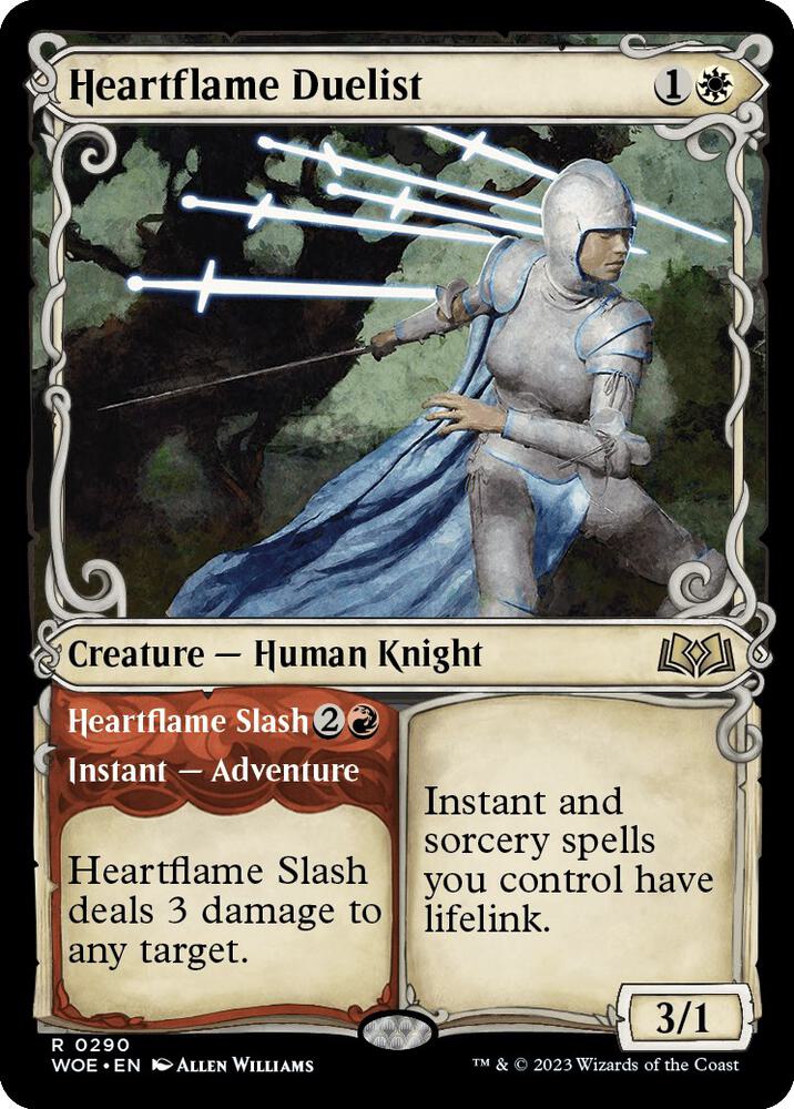 Heartflame Duelist // Heartflame Slash 290 (Wilds of Eldraine)  - Showcase
