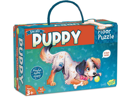 Front box packaging of Puppy floor puzzle