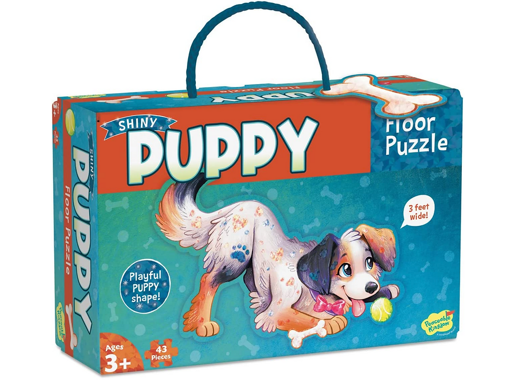 Front box packaging of Puppy floor puzzle