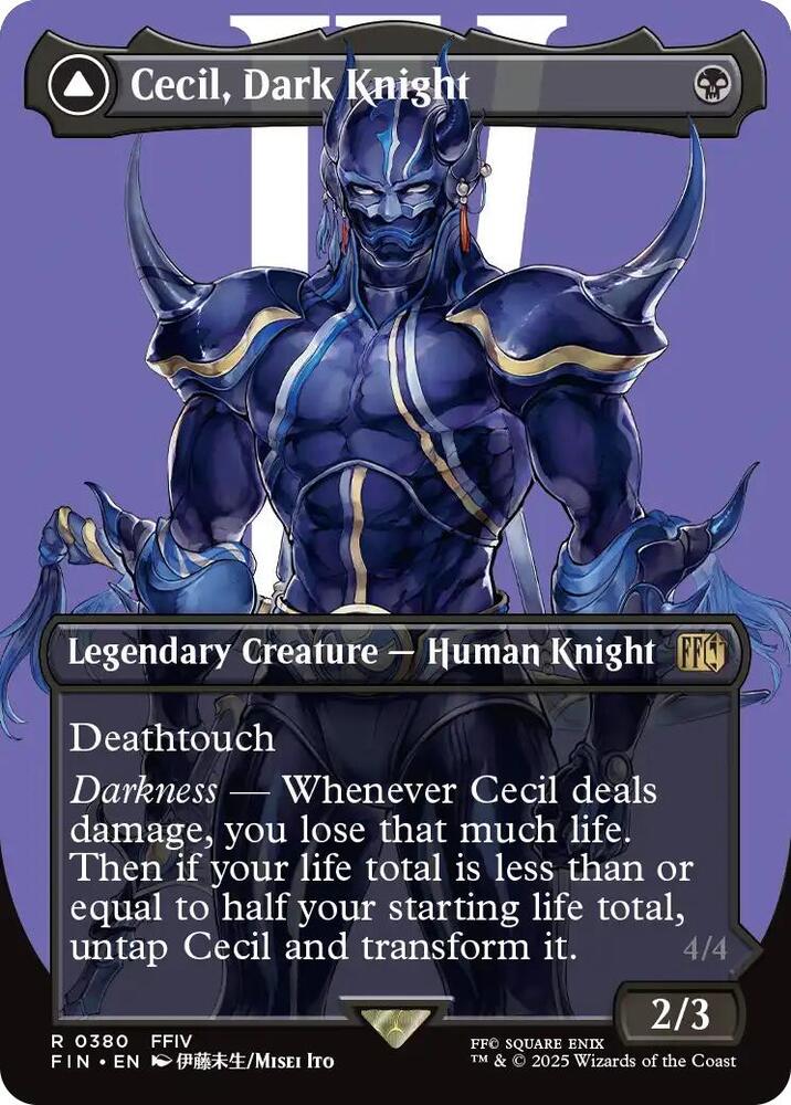 Cecil, Dark Knight // Cecil, Redeemed Paladin 380 (FINAL FANTASY)  - Borderless Foil