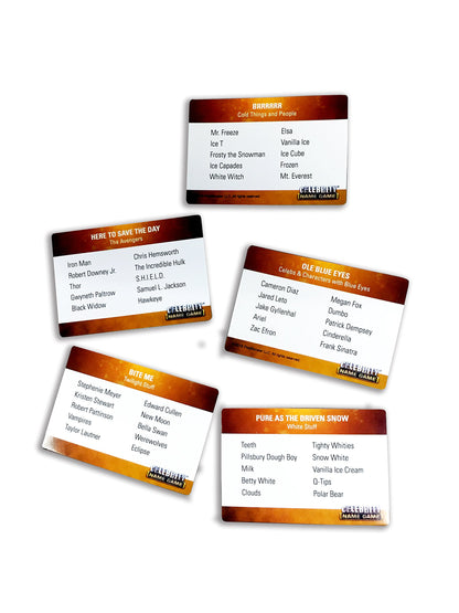 Celebrity Name Game - Good Games