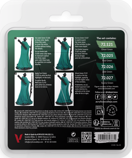 Vallejo Game Colour - Cold Green Color Set - Good Games