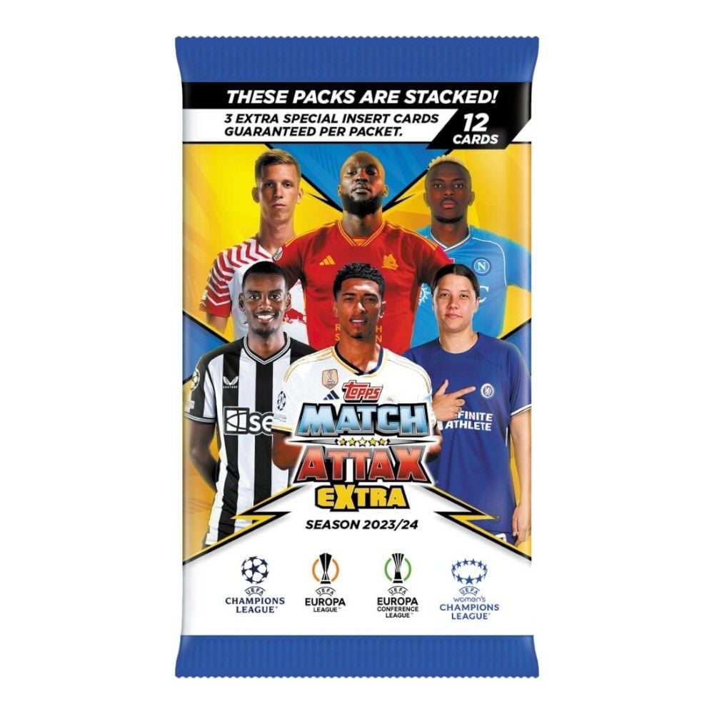 UEFA Match Attax EXTRA Champions League 2023/2024 Edition Trading Card Booster Pack - Good Games