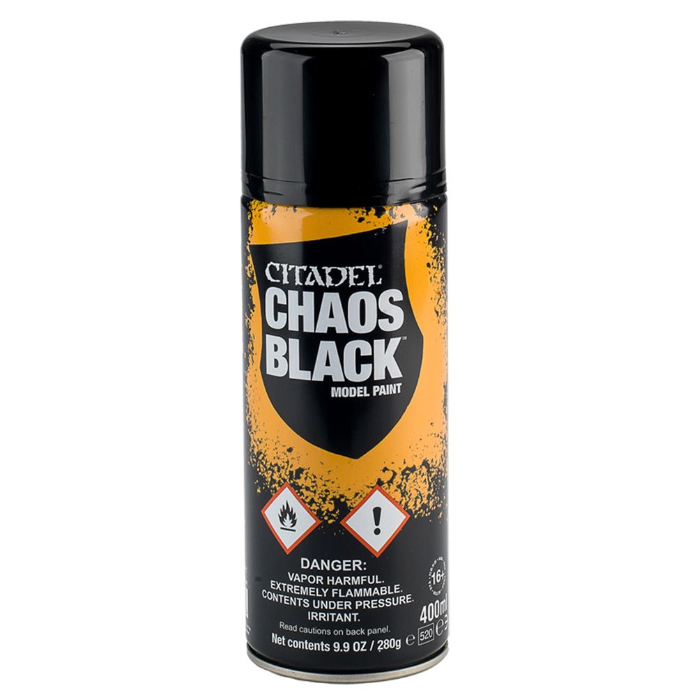Chaos Black Spray Paint (62-02) - Good Games