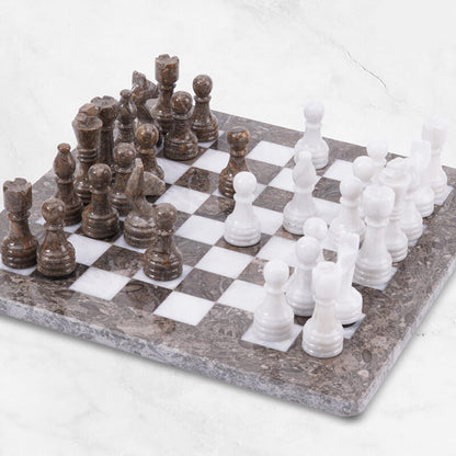 30cm Chess Set - Oceanic & White - Good Games