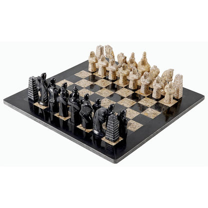 15inch HYD Chess Set - Black & Coral - Good Games