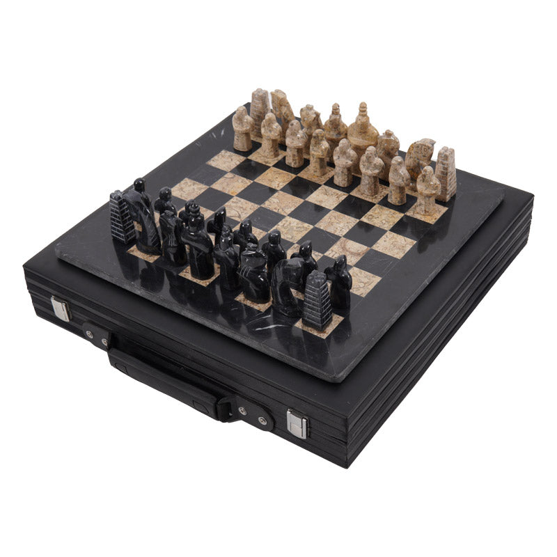 15inch HYD Chess Set - Black & Coral - Good Games