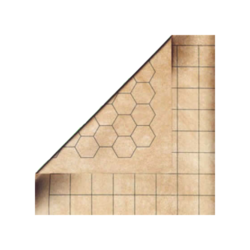 Chessex - Reversible Mondomat - 1 Squares and 1 Hexes (54 X 102 Playing surface) (CHX98246)