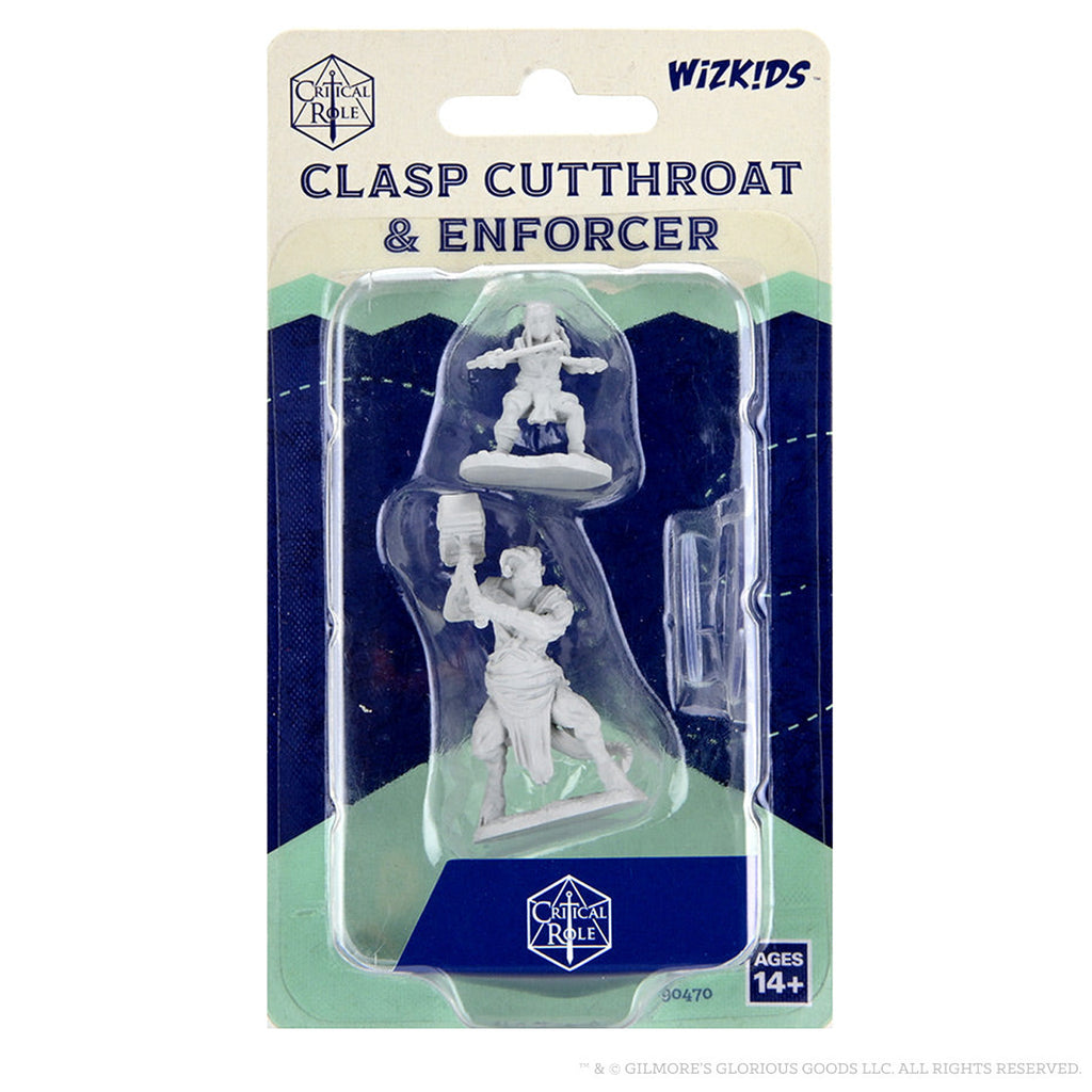 Critical Role Wave 2: Clasp Cutthroat &amp; Enforcer Unpainted Miniature - Good Games