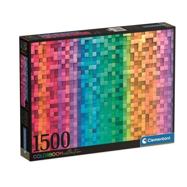 Clementoni - Colorboom Collection Pixel 1500 Piece Jigsaw - Good Games