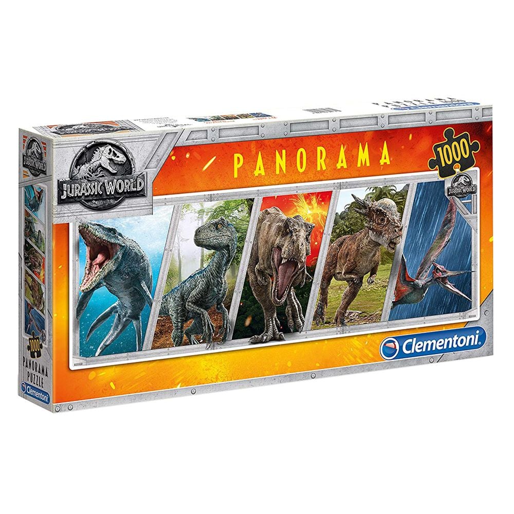 Clementoni - Jurassic World Panorama 1000 Piece Jigsaw