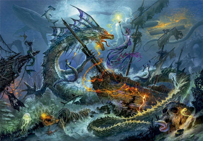 The Underwater Battle 3000 Piece Jigsaw (High Quality) - Good Games