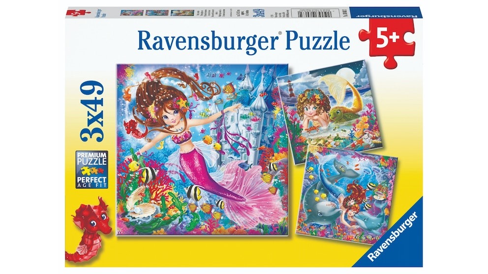 Ravensburger - Charming Mermaids 3x49 Piece Jigsaw - Good Games