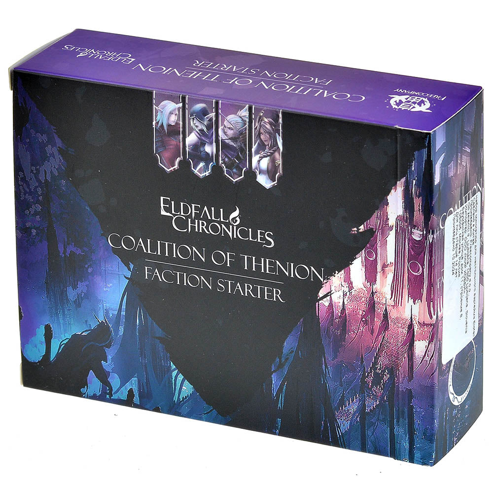 Eldfall Chronicles: Coalition of Thenion Faction Starter game box with fantasy art