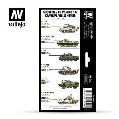 Vallejo Model Air Cold War and Modern Russian Desert Patterns Acrylic Paint 8-Piece Set - Good Games