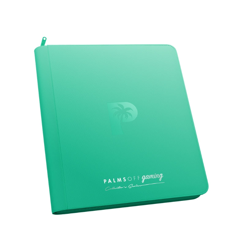 Palms Off Gaming - Collectors Series Zip Binder - 12 Pocket - Turquoise