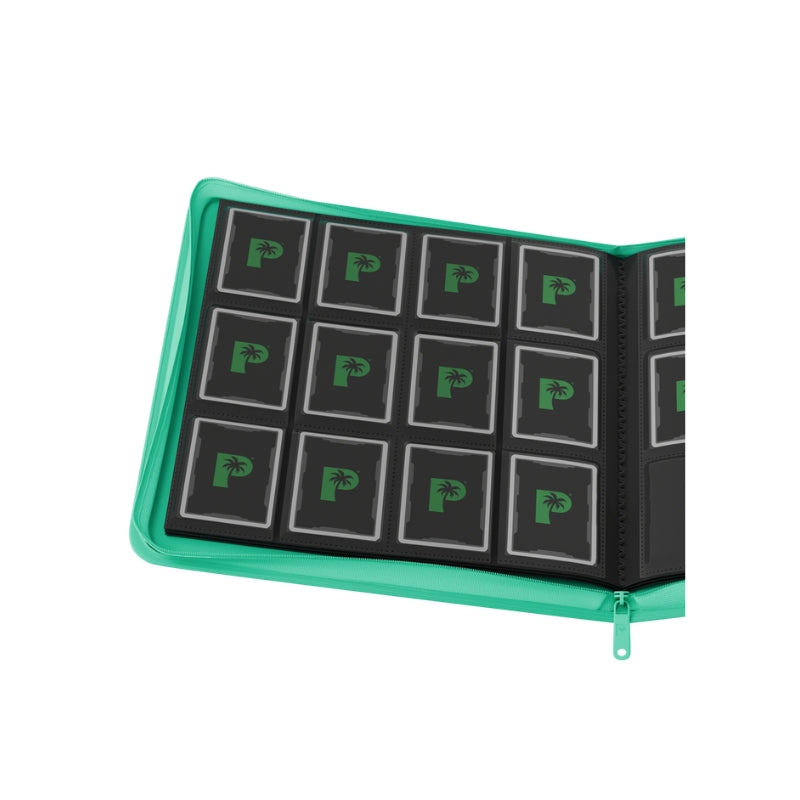 Palms Off Gaming - Collectors Series Zip Binder - 12 Pocket - Turquoise