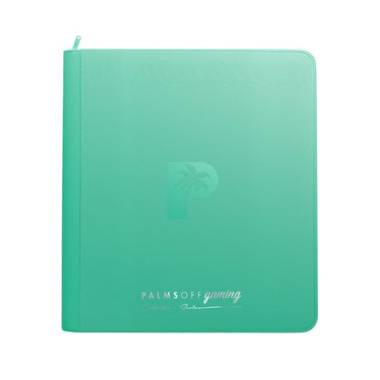 Palms Off Gaming - Collectors Series Zip Binder - 12 Pocket - Turquoise