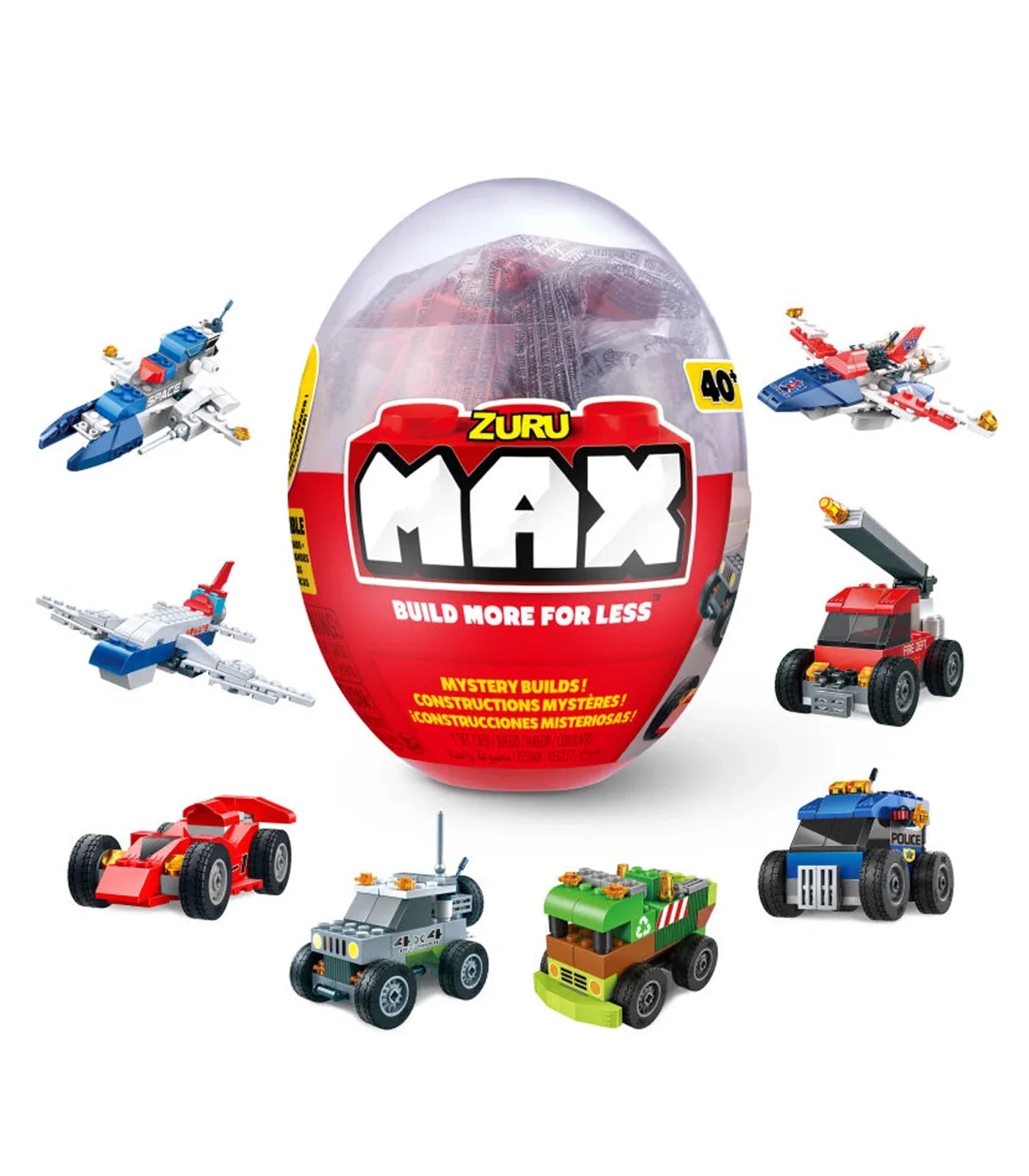 Zuru MAX Build Construction Egg Capsule 40+ Bricks - Good Games