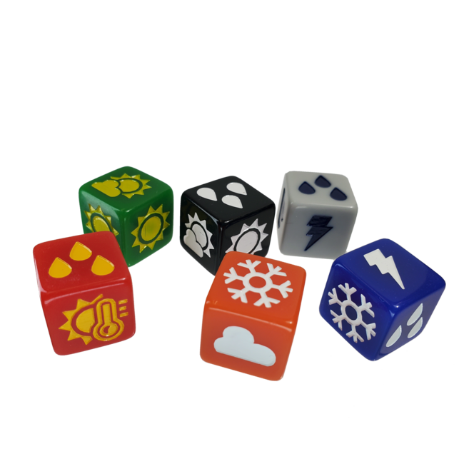 Product image for Steve Jackson Games Weather D6 Dice 6-Piece Set