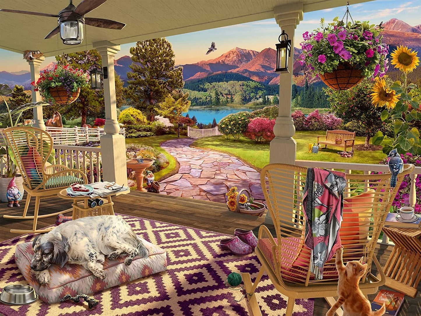 Ravensburger - Cozy Front Porch Large Format 750 Piece Jigsaw - Good Games