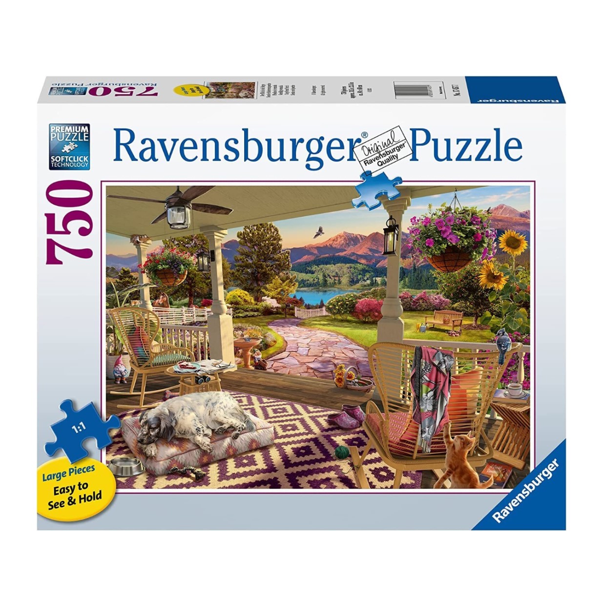 Ravensburger - Cozy Front Porch Large Format 750 Piece Jigsaw - Good Games